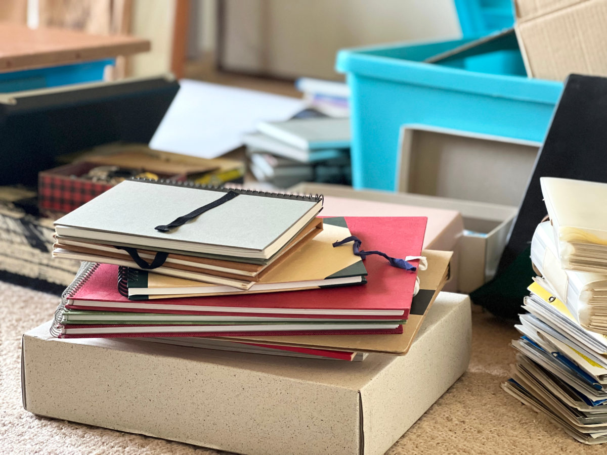 物であふれて片付かない様子